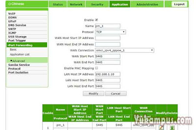 port forwarding dvr zte