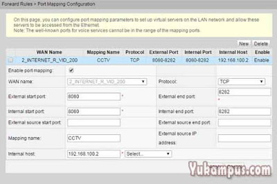 port forwarding dvr