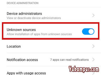 cara install aplikasi pihak ketiga android