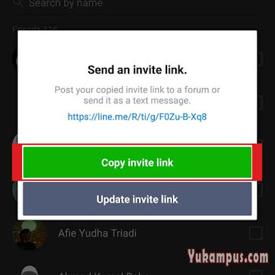 copy link grup line