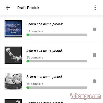 draft produk tokopedia
