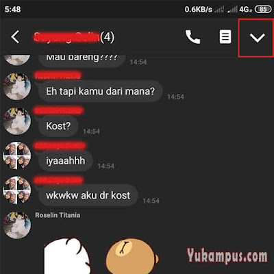 pengaturan grup line