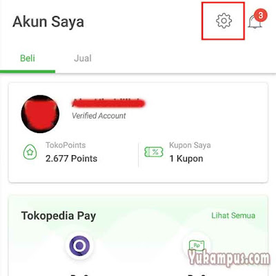 pengaturan tokopedia