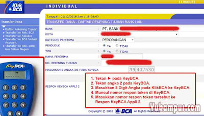 tambah rekening bank lain klikbca